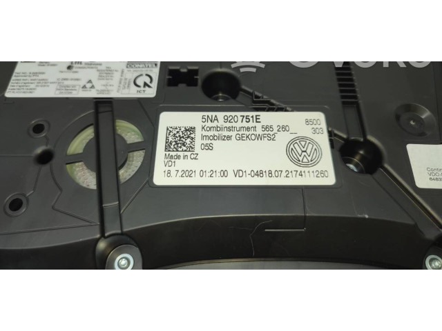 Přístrojová deska  Volkswagen Tiguan 2021 5NA920751E  