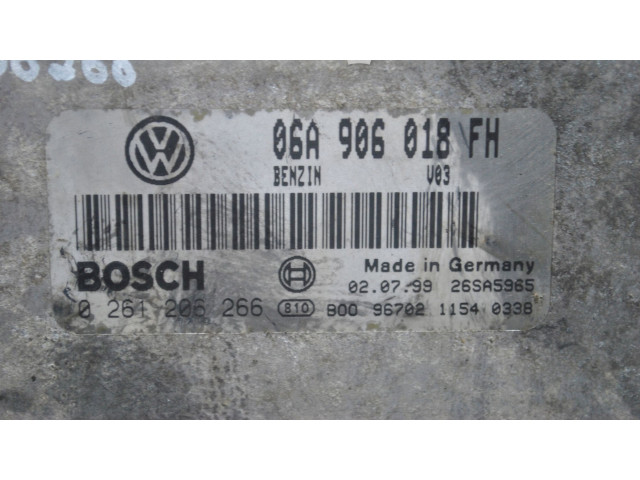 Блок управления двигателя 06A906018FH, 0261206266   Skoda Octavia Mk1 (1U)