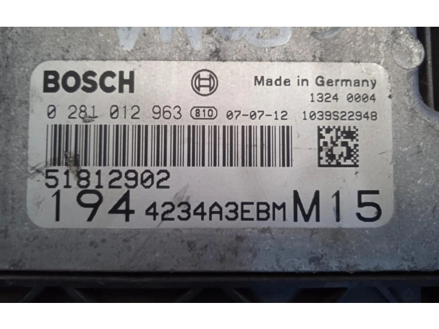 Řídící jednotka 0281012963 Fiat Croma