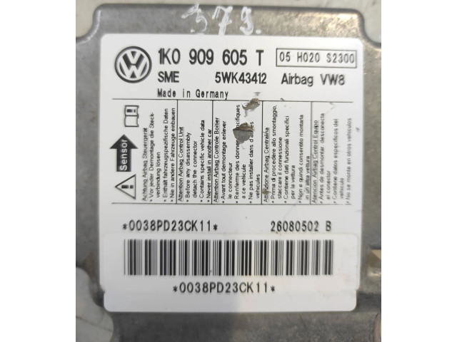 Блок подушек безопасности 1K0909605T, 26080502B Volkswagen Golf Plus