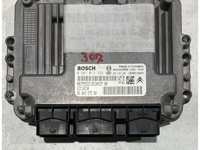 Řídící jednotka 0281013332, 0281013332 Peugeot 307 2007