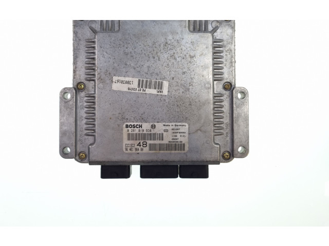 Блок управления двигателя 0281010938, 9646196480 Citroen C5