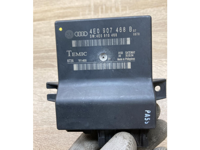 Модуль управления gateway 4E0907468B, 4E0910468   Audi A8 S8 D3 4E