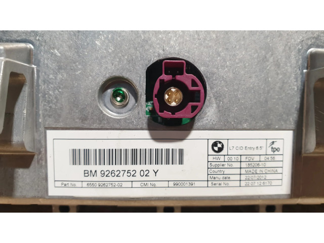 Дисплей 9262752, 65509262752 BMW 1 F20 F21