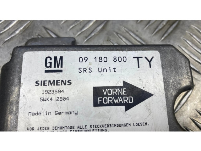 Блок подушек безопасности 1923594, 09180800   Opel Vectra B