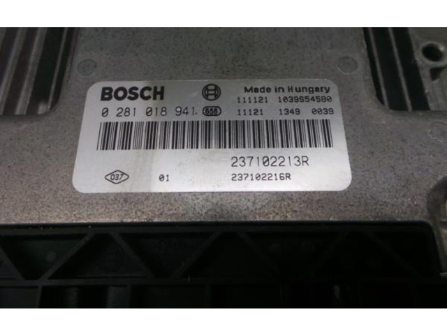 Блок управления двигателя 0281018941, 1039S54500   Dacia Lodgy