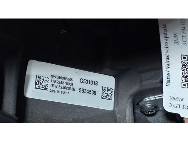 Руль BMW 3 GT F34 2013-2017 года 62562180E, 6863966