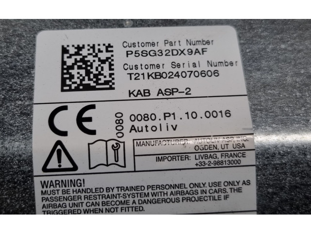 Подушка безопасности для колен 5SG32DX9AF, P5SG32DX9AF Jeep Grand Cherokee