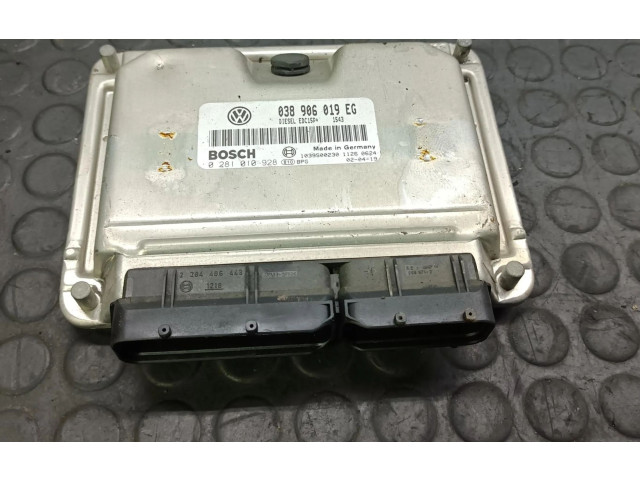 Блок управления двигателем Блок управления 0281010928   Skoda Superb B5 (3U)