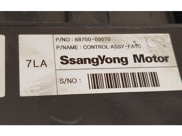 Блок управления климат-контролем 6870009070, 6870009070HCH SsangYong Actyon