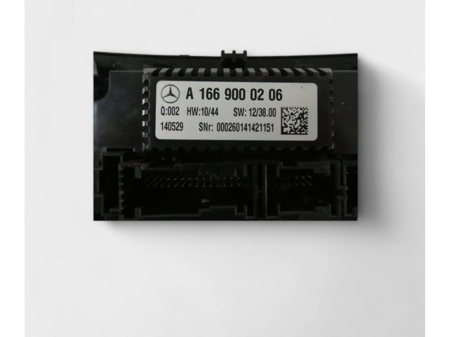 Блок управления климат-контролем A1669000206, A1669000206   Mercedes-Benz GL X166