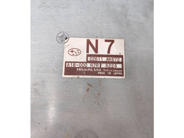 Комплект блоков управления 22611AK672, A18000R7R Subaru Forester SG