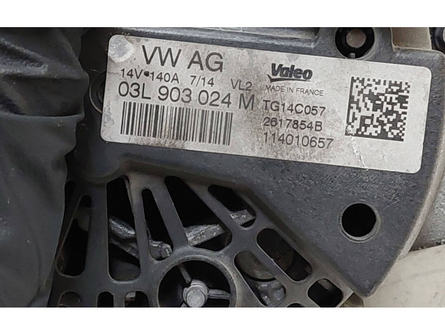 Генератор 03L903024M, 114010657   Skoda Superb B6 (3T)      