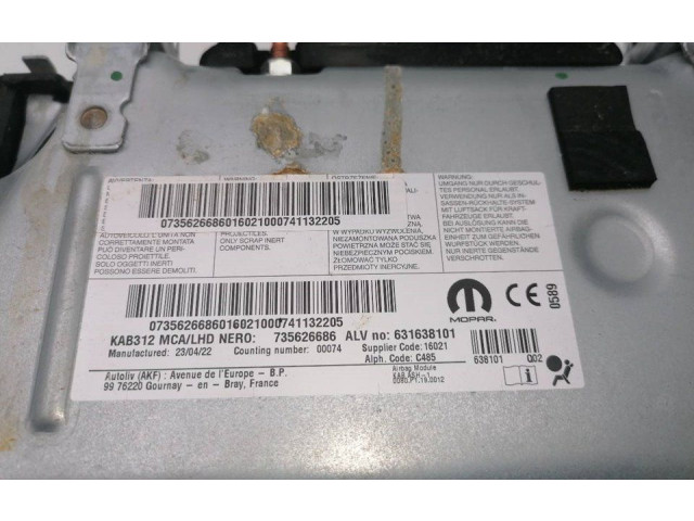 Подушка безопасности водителя 735626686 Fiat 500X