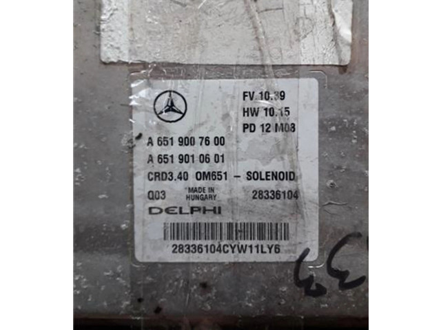 Блок управления 6519007600, 28336104 Mercedes-Benz A W176