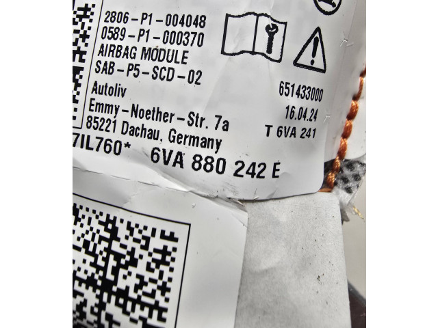 Подушка безопасности в сиденье 6va880242e Skoda Fabia Mk4 (6VA)