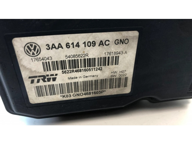 Jednotka ABS 3AA614109AC, NA6274538 Volkswagen PASSAT CC 2011