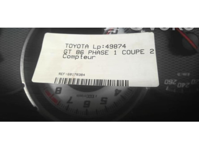 Přístrojová deska Toyota GT 86 2014 SU00305498