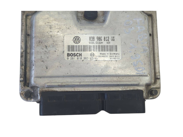 Блок управления двигателя 038906012GG, 1039S00235   Skoda Fabia Mk1 (6Y)
