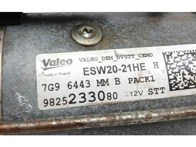 Стартер 9825233080 Peugeot 3008 II