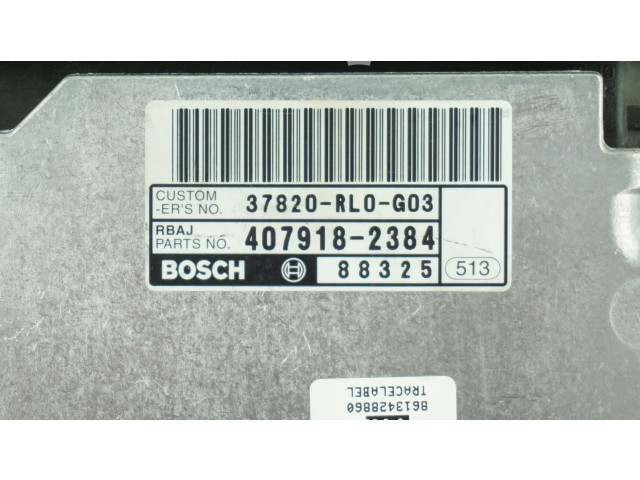 Блок управления двигателя 37820RL0G03, 0281014809   Honda Accord