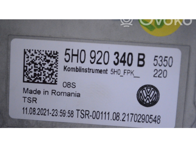 Přístrojová deska Volkswagen Golf VIII 2022 5H0920340B