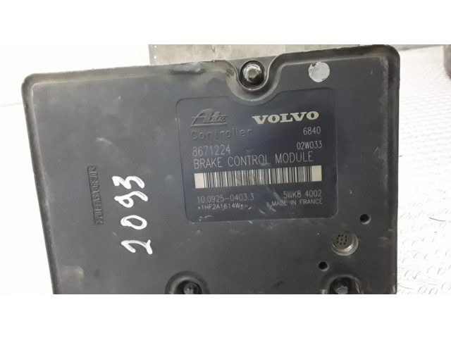 Блок АБС 8671224, 5WK84002 Volvo S60 2001-2004 года