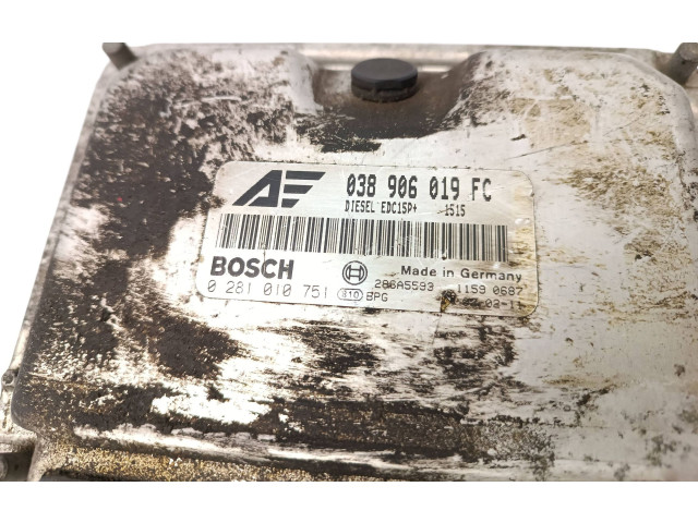 Řídící jednotka 038906019FC, 0281010751 Seat Alhambra (Mk1) 2002