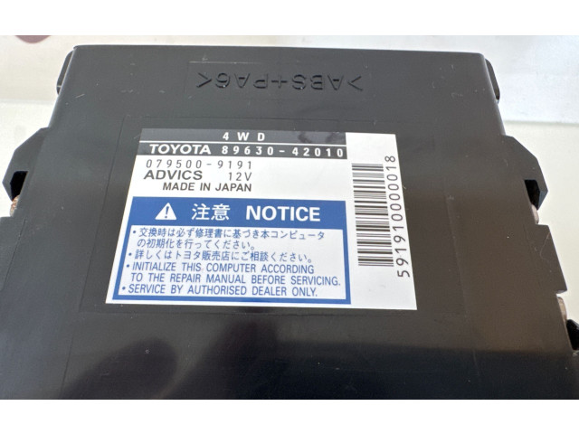 Блок управления редуктора коробки передач (раздатки) 8963042010, 0795009191   Toyota RAV 4 (XA30)