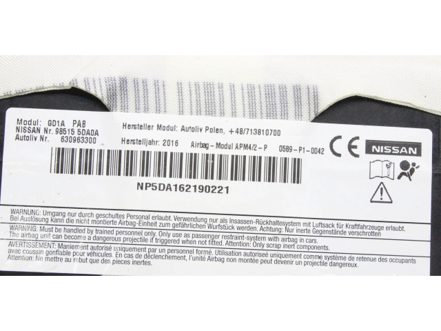 Подушка безопасности пассажира 985155DA0A Infiniti Q30