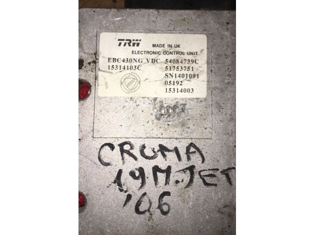 Jednotka ABS 939A2000 Fiat Croma 2006