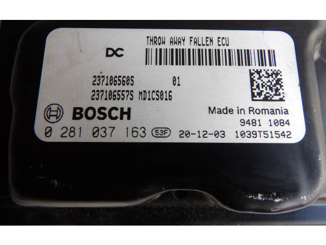 Řídící jednotka 0281037163, 237106560S   Renault Duster II 2020