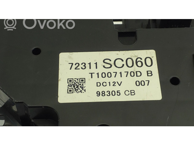 Блок управления климат-контролем 72311SC060, T1007170D   Subaru Forester SH