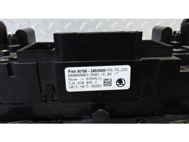 Блок управления климат-контролем 5JA820045C Skoda Rapid (NH)