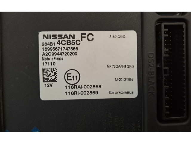 Блок комфорта 284B14CB5C, A2C99447220200 Nissan Qashqai