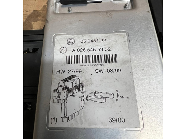 Pojistková skříňka A0265455332, 05045122 Mercede-Benz S W220 2000
