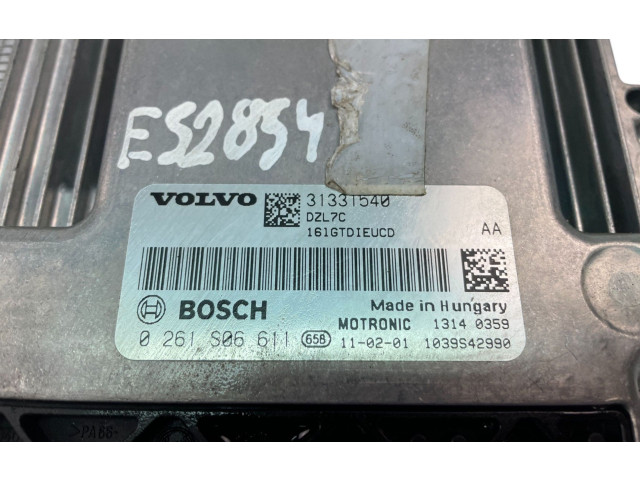 Блок управления двигателем Блок управления 31331540, 0261S06611 Volvo S60