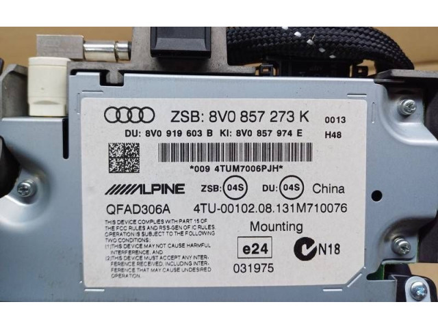 Дисплей 8V0857273K, 8V0857974E Audi A3 S3 8V