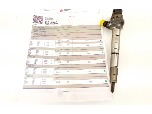 Vstřikovač 0445110469 Volkswagen Tiguan CUVC