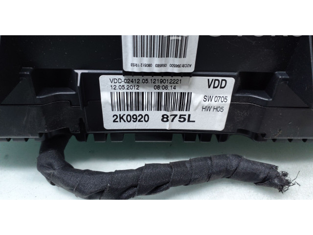 Панель приборов 2K0920875L   Volkswagen Caddy       