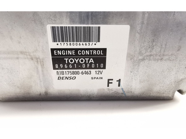 Блок управления двигателя 896610F010, MB175806463 Toyota Corolla Verso E121