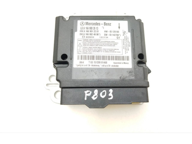 Блок подушек безопасности A1669002613, P803   Mercedes-Benz GL X166