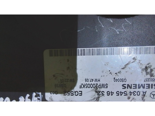 Блок управления коробкой передач A0345454632, 5WP20005KF Mercedes-Benz ML W163