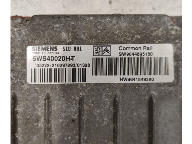 Řídící jednotka 5WS40020HT, 9644895180   Peugeot 307 2002