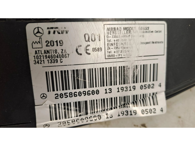 Подушка безопасности в сиденье 2058609600, 193190502   Mercedes-Benz GLC X253 C253