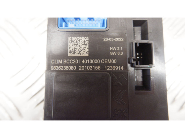 Модуль блока управления кондиционером 9836236080, 9836236080 Peugeot 208 2022