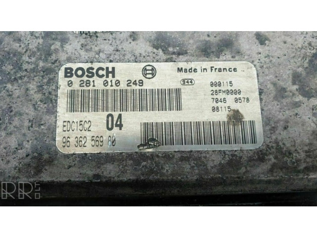 Блок управления двигателя 9636256980   Peugeot 306