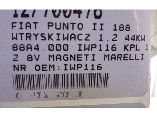 Vstřikovač IWP116, IWP116   Fiat Punto (188)    188 