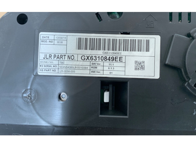 Панель приборов 163KM, GX6310849EE   Jaguar XF X260       