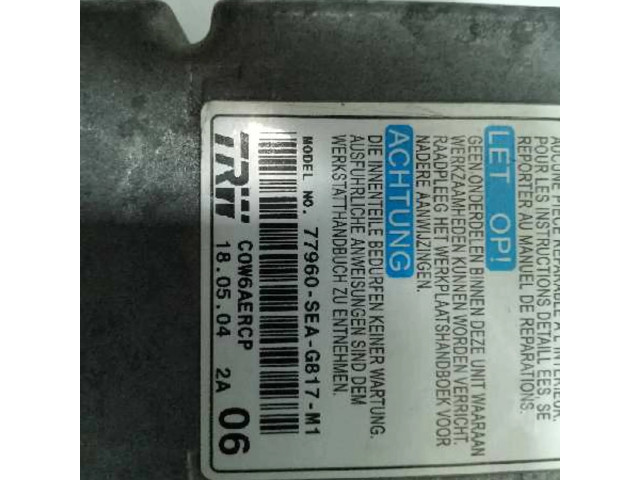 Блок подушек безопасности 77960, SEAG817M1 Honda Accord